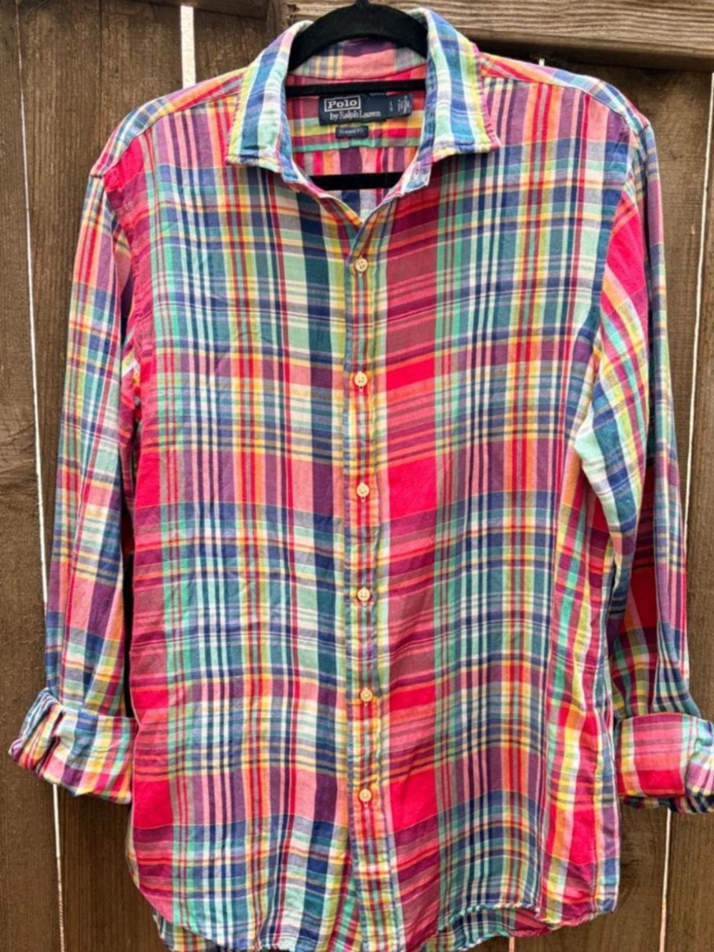 Ralph Lauren multicolor plaid button up